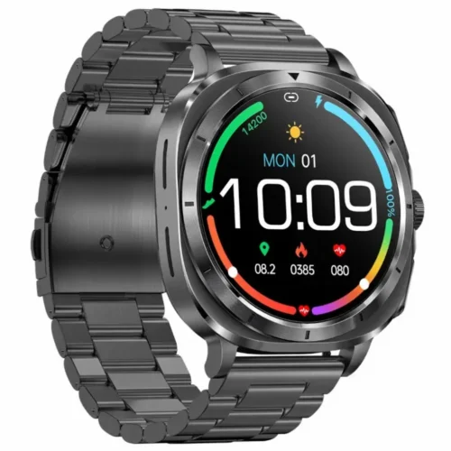 Smartwatch Kardiowatch Zegarek Kardiologiczny z Funkcją Rozmów EKG Saturacja Bransoleta Stalowa