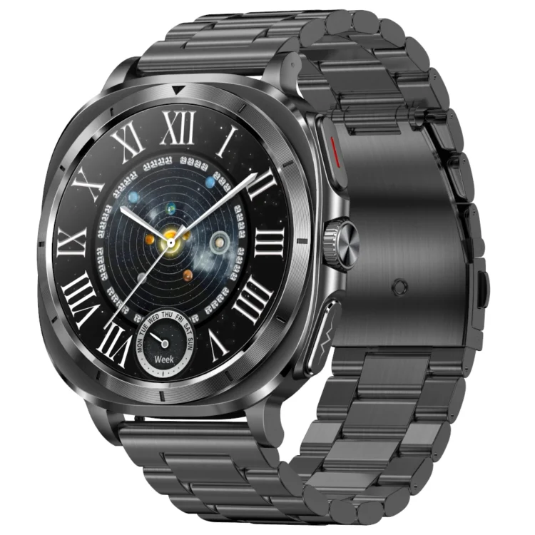 Smartwatch Kardiowatch Zegarek Kardiologiczny z Funkcją Rozmów EKG Bransoleta Stalowa