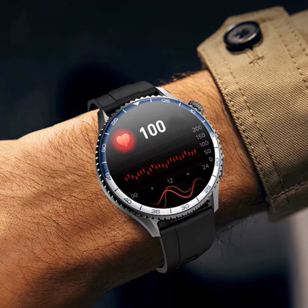 Zegarek stale kontroluje Twoje tętno, pomagając w utrzymaniu zdrowia.