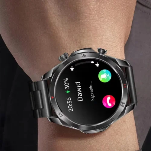 Inteligentny zegarek EKG Exon Effective Funkcja rozmów pozwala na rozmowę poprzez smartwatcha