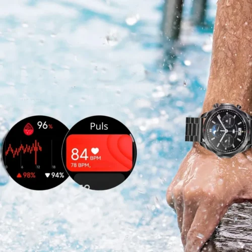 Kardiowatch EKG Exon Effective został wyposażony w funkcje pomiaru tętna oraz pulsu