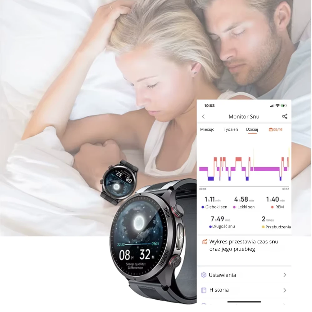 Kardiowatch który monitoruje sen