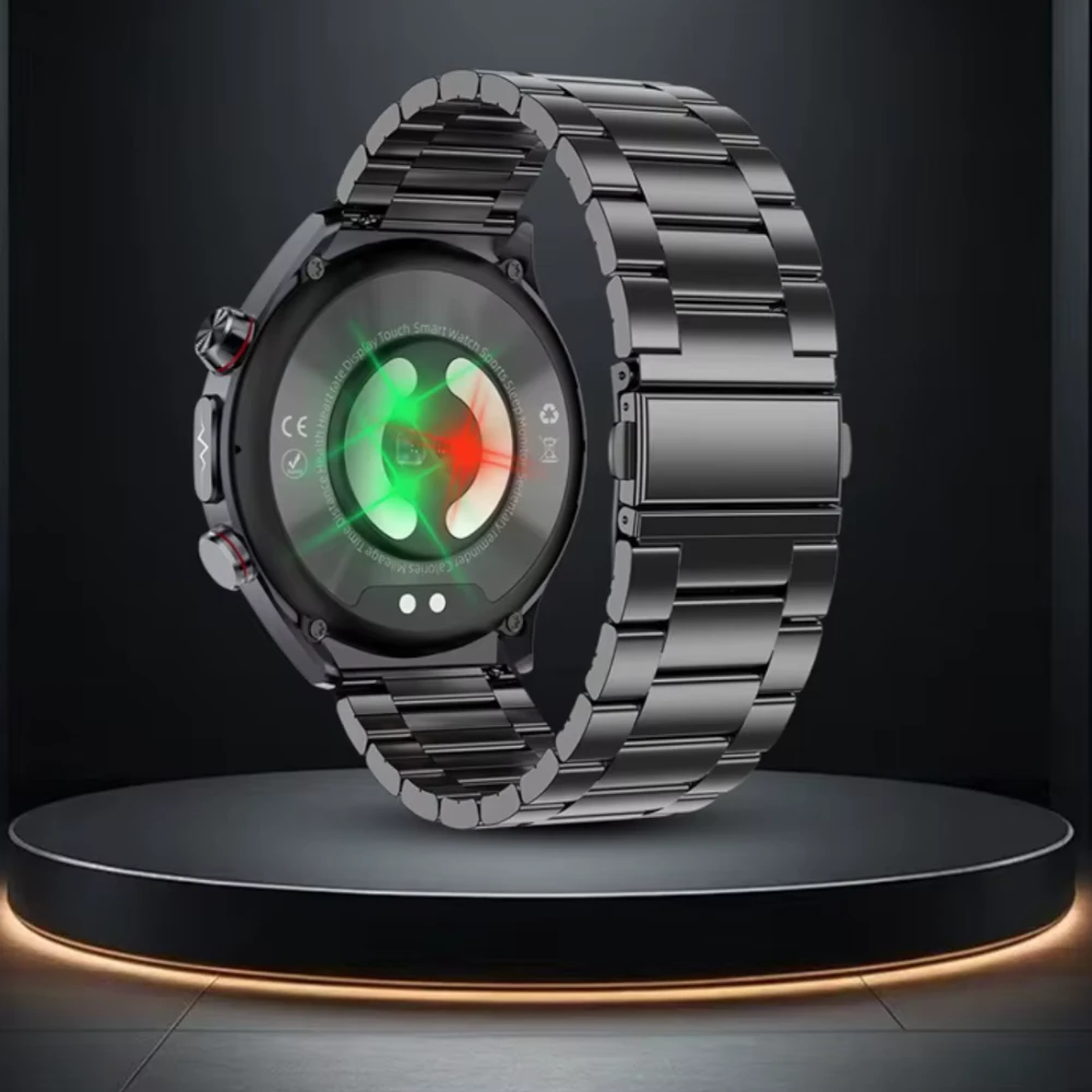 Zegarek Kardiowatch Corinex na bransolecie z świecącymi się diodami LED