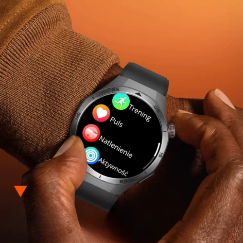 Kardiowatch wyświetlający dostępne funkcje