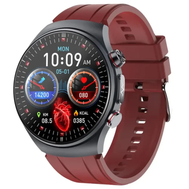 Kardiowatch Corinex z sportowym czerwonym paskiem