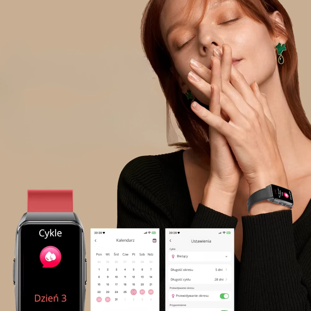 Exon Volt – Cykle menstruacyjne na ekranie smartwatcha