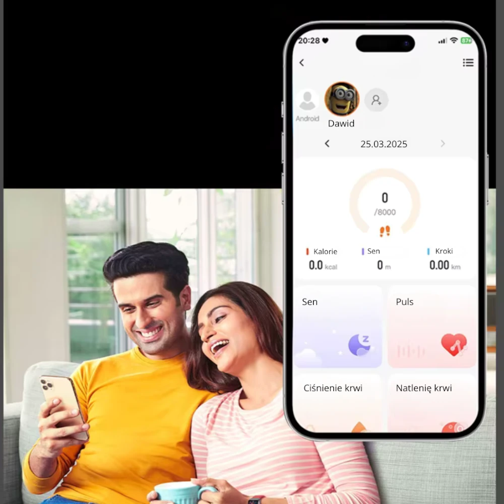 Smartwatch Exon Volt z widokiem funkcji