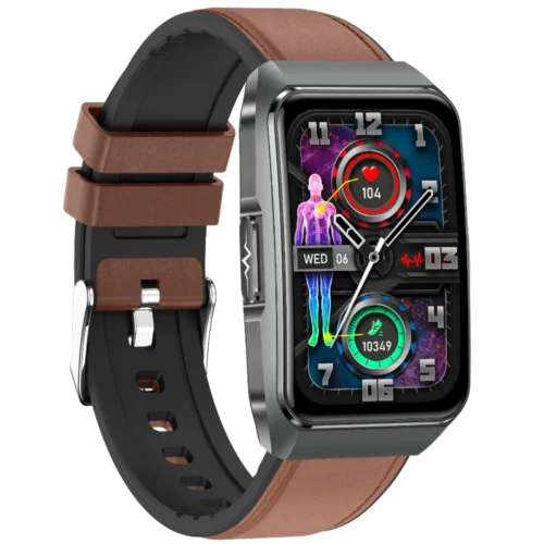 Kardiowatch Volt – pasek z klasycznym zapięciem w brązowym kolorze