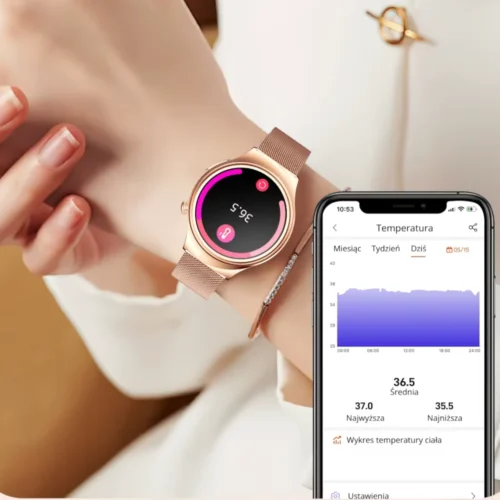 Kardiowatch Aria – pomiar temperatury ciała na ekranie