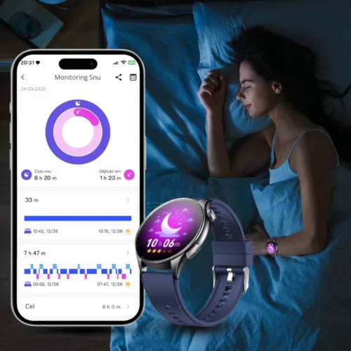 Zegarek Exon Guard z funkcją analizy snu i aktywności