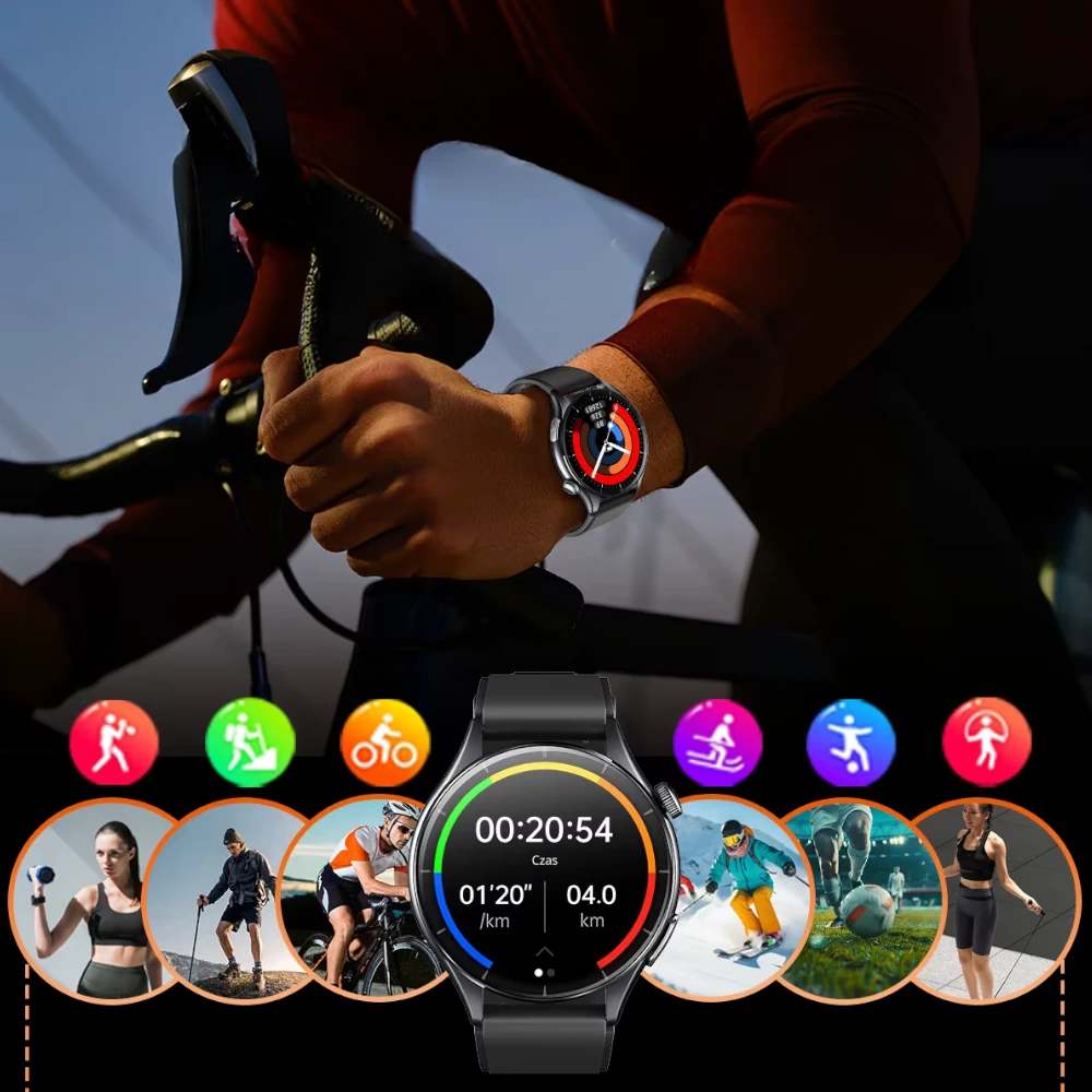 Zegarek Exon Guard z pomiarem aktywności fizycznej i snu