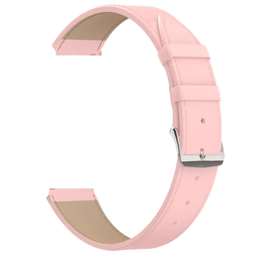 Pasek skórzany do zegarków w kolorze różowym