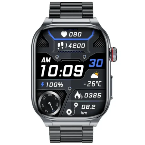 Smartwatch Exon Pulsemed w wersji z stalową bransoletą