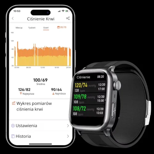 Smartwatch Exon Heartium z pomiarem saturacji i ciśnienia