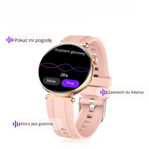 Zegarek damski Exon Lumina różowy pasek nowoczesny design