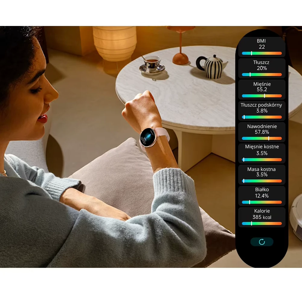 Kardiowatch damski Exon Lumina z funkcjami zdrowotnymi