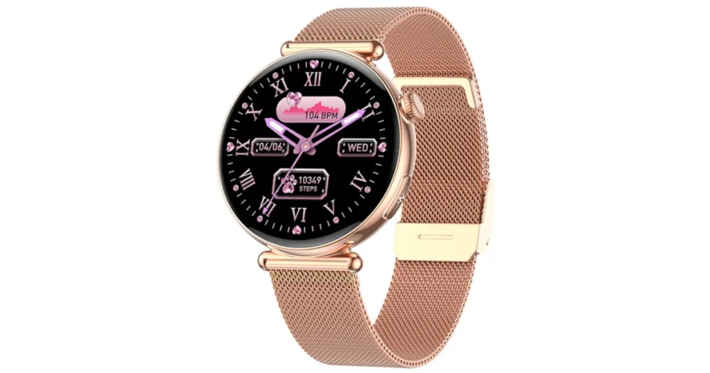 Elegancki smartwatch dla kobiet Exon Lumina różowy