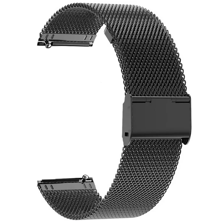 Bransoleta stalowa czarna 20 mm – modny dodatek do smartwatcha