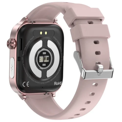 Pasek różowy 22 mm do smartwatchy Exon – miękki i wygodny silikon