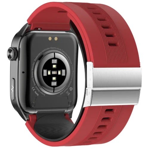 Pasek czerwony silikonowy do Kardiowatchy z pompowanym paskiem 26 mm Exon