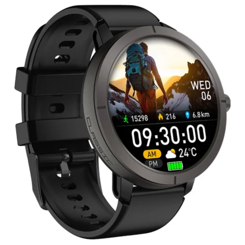 Sportowy zegarek Exon Atria w kolorze czarnym z funkcjami zdrowotnymi i GPS